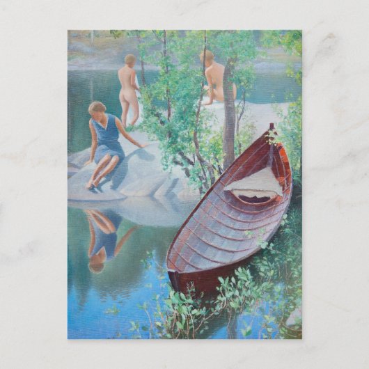 Pekka Halonen Summer idyll Kesäidylliä Postkarte (Vorderseite)