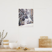 Pekka Halonen Winterlandschaft Poster (Küche)