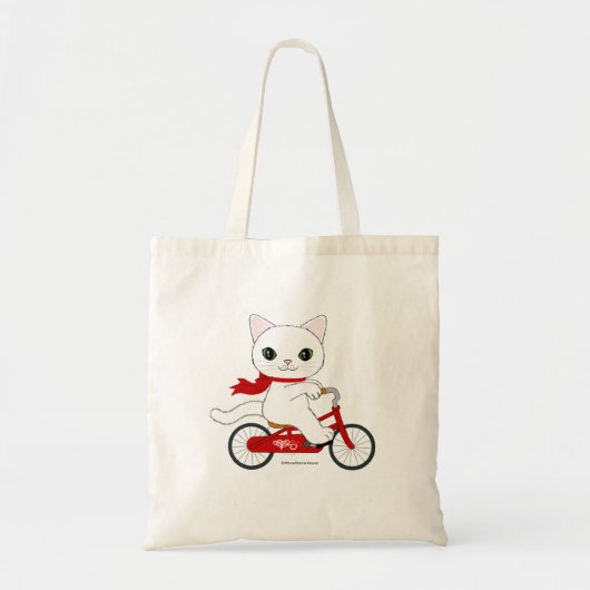 Peko die weiße Katze Tragetasche (Vorne)