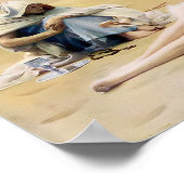 Pelagia und Philammon (Tod eines schönen Heiligen) Poster (Ecke)