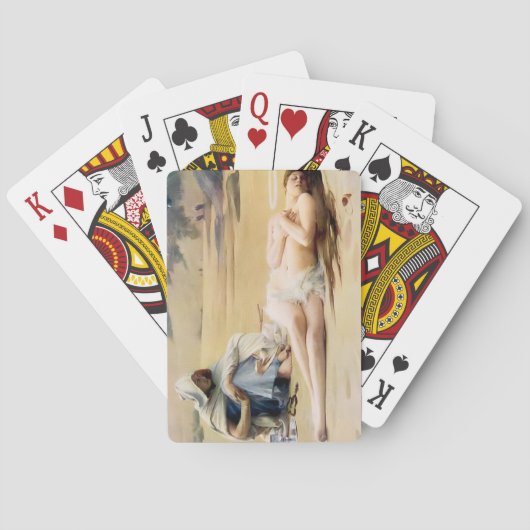 Pelagia und Philammon (Tod eines schönen Heiligen) Spielkarten (Rückseite)