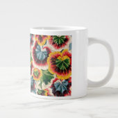 Pelargonie-Blattentwurf Philip Jacobs Jumbo-Tasse (Rechts)