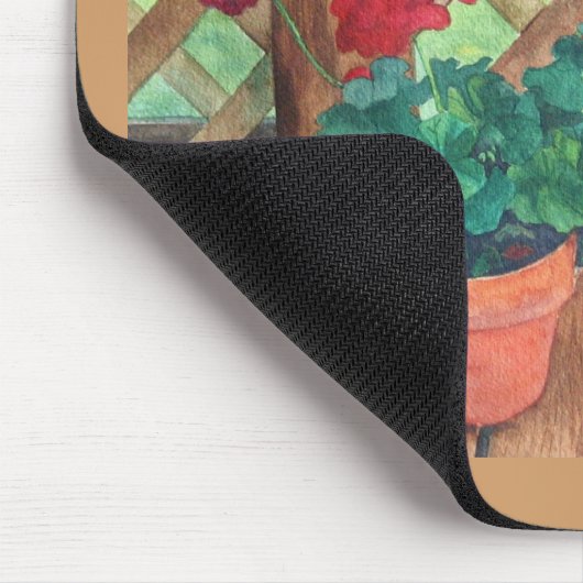 Pelargonie (Gärtner) Mousepad (Ecke)