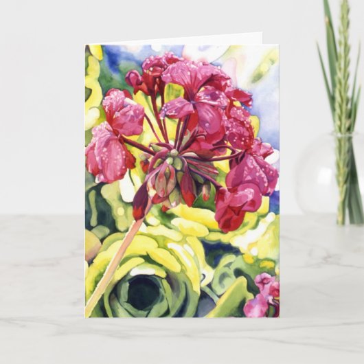 Pelargonie Karte (Vorderseite)