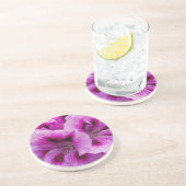 Pelargonie-Sorgfalt-Untersetzer Sandstein Untersetzer (Seite)