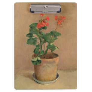 Pelargonien in einem Topf, c.1905 (Öl auf Klemmbrett