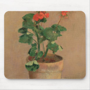 Pelargonien in einem Topf, c.1905 (Öl auf Mousepad
