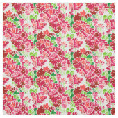 Pelargonien rosa und rotes Blumenmuster Stoff (Muster)