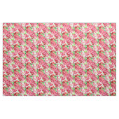 Pelargonien rosa und rotes Blumenmuster Stoff (Fat Quarter (45,7 x 55,9 cm))