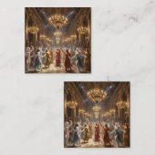 Pelasgian Dance Magic World 0 Fa023 Quadratische Visitenkarte (Vorne/Hinten)