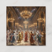 Pelasgian Dance Magic World 0 Fa023 Quadratische Visitenkarte (Rückseite)