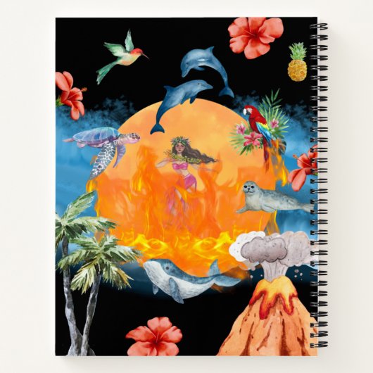 Pele Goddess Journal Notizblock (Rückseite)