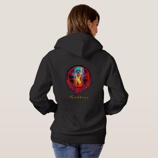 PELE Goddess of Fire Hoodie (Schwarz voll)