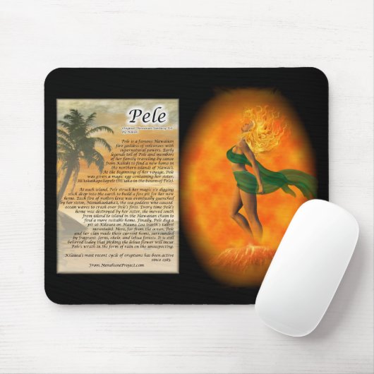 Pele - hawaiische Göttin des Feuers Mousepad (Mit Mouse)