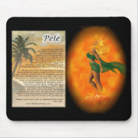 Pele - hawaiische Göttin des Feuers Mousepad