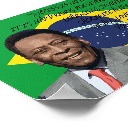 Pele Quote Poster (Ecke)