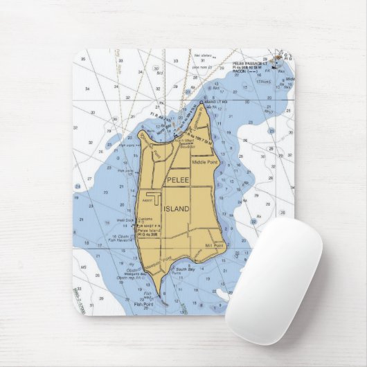 Pelee Insel, Ontarioseediagramm Mousepad (Mit Mouse)