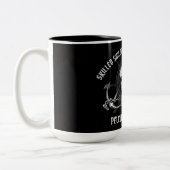 PELELIU FÄHIGE SAILOREN / SALTY HUNDE ZWEIFARBIGE TASSE (Links)
