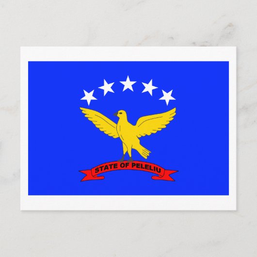 Peleliu Flag Postkarte (Vorderseite)