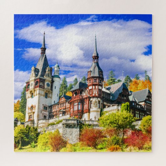 Peles Castle in Carpathian Mountains, Romania Puzzle (Horizontal)