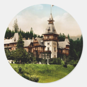 Peles Castle Sinaia Rumänien Runder Aufkleber