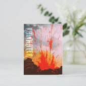 Peles Feuer Postkarte (Stehend Vorderseite)