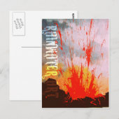 Peles Feuer Postkarte (Vorne/Hinten)