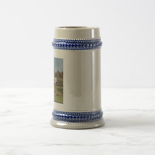 Peles-Schloss in den rumänischen Bergen Bierglas (Mittel)