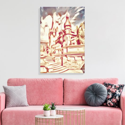 Peles Schloss Leinwanddruck (Insitu (Wohnzimmer))