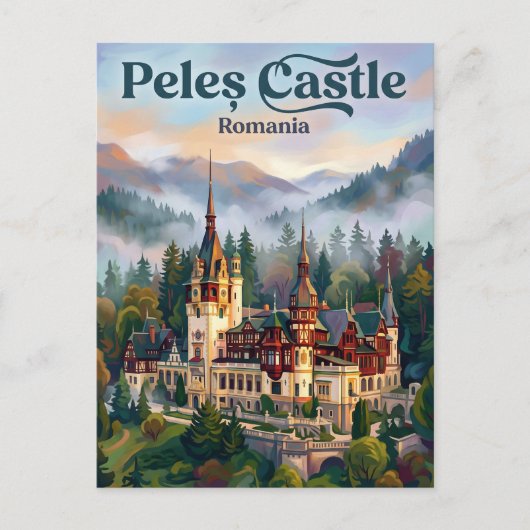 Peleș-Schloss Rumänien Postkarte (Vorderseite)