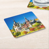 Peles Schloss Sinaia Rechteckiger Pappuntersetzer (angewinkelt)