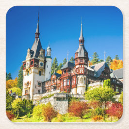 Peles Schloss Sinaia Rechteckiger Pappuntersetzer