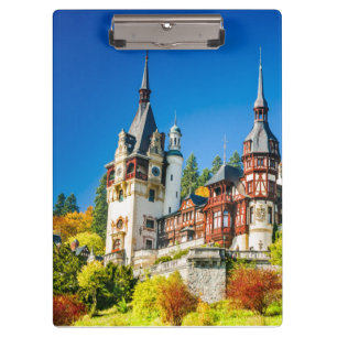 Peles Schloss von Sinaia Klemmbrett
