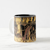 Peleus und Thetis Hochzeits-Prozessions-Tasse Zweifarbige Tasse (Vorderseite Links)
