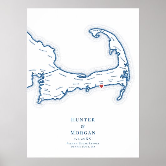 Pelham House Resort Hochzeitsgästebuch Poster (Vorne)