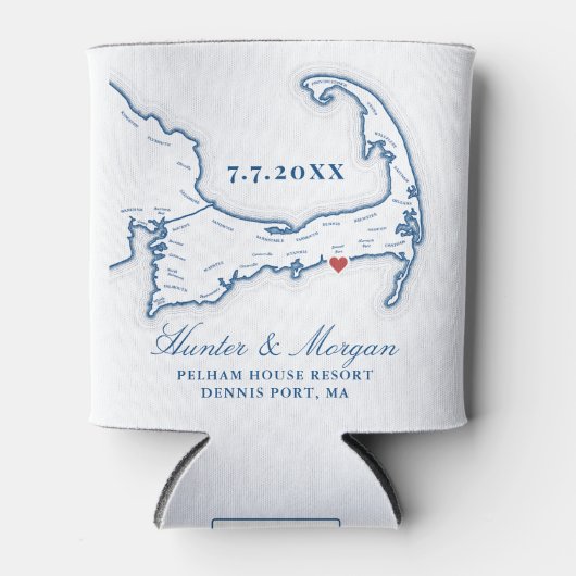 Pelham House Resort Hochzeitsgeschenk Cape Cod Dosenkühler (Vorderseite)