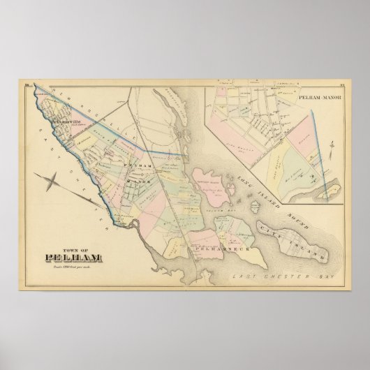 Pelham, Pelham Manor, New York Poster (Vorne)