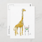 Pelham u. die Giraffen-Postkarte Postkarte (Vorne/Hinten)