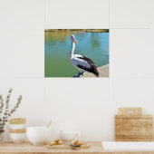 Pelican Back Chat, Wall Poster (Küche)