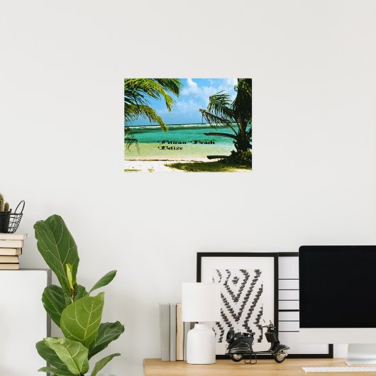 Pelican Beach Belize Poster (Heimbüro)