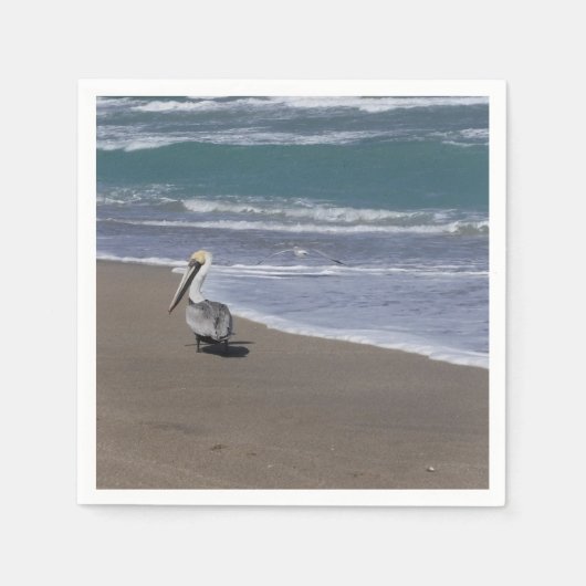 Pelican Beach Friends Serviette (Vorderseite)