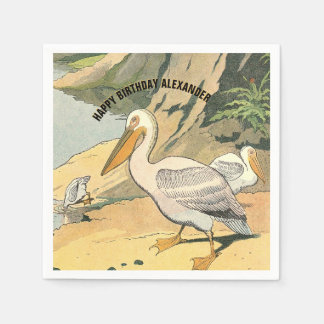 Pelican Beach Party Serviette