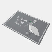 Pelican Beach Willkommen Fußmatte (Schrägansicht)