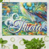 Pelican Bird in Wonderland Personalisiert Geschirrtuch (Gefaltet)