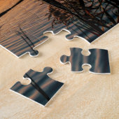 Pelican Bird Lake Water Pflanze Landschaft Szene Puzzle (Seite)