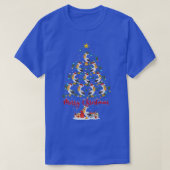 Pelican Bird Lover Matching Santa Pelican Christma T-Shirt (Design vorne)
