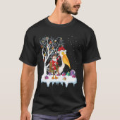 Pelican Bird Lover Xmas Weihnachtsfeier T-Shirt (Vorderseite)