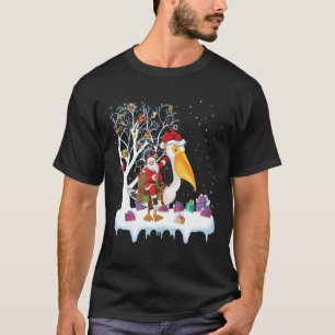 Pelican Bird Lover Xmas Weihnachtsfeier T-Shirt