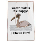 Pelican Bird Mittlere Geschenktüte (Rückseite)
