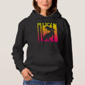 Pelican Bird Retro-Kostüm Hoodie (Vorderseite)
